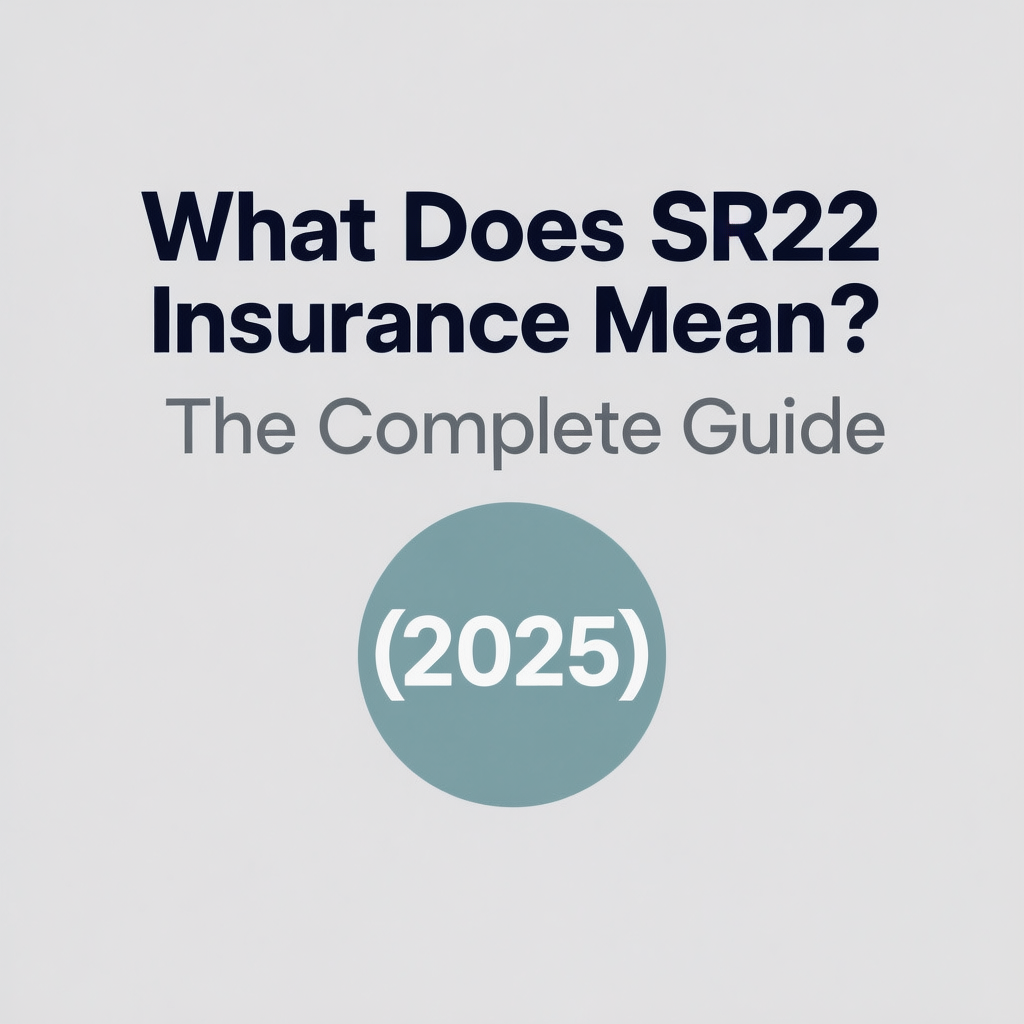 What Does SR22 Insurance Mean? The Complete Guide (2025)